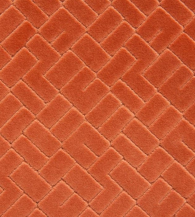 Lelievre Vallauris Velvet Terracotta Fabric H0 00090576