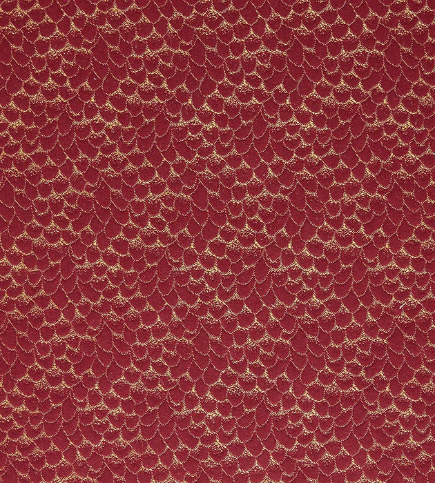 Lelievre Ecaille De Chine Rubis Fabric Sample H0 00094254