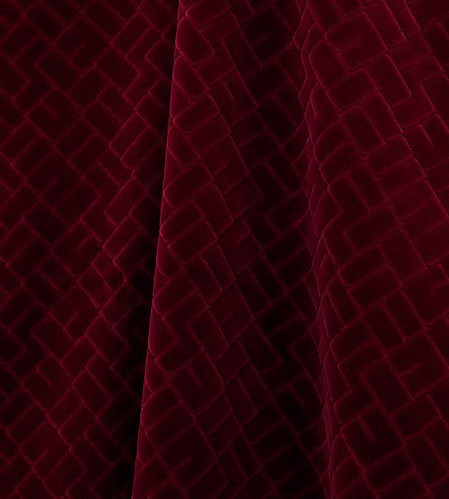 Lelievre Vallauris Velvet Syrah Fabric H0 00100576