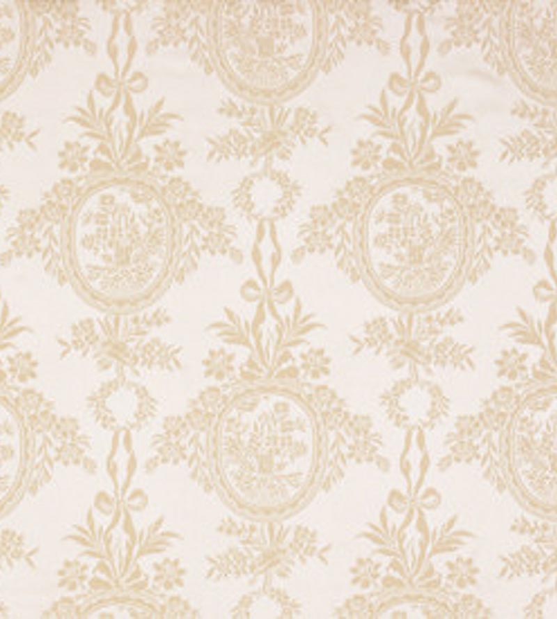 Lelievre Damas Rambouillet Ivoire Fabric Sample H0 00224048