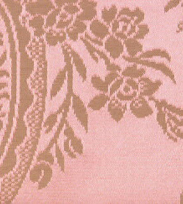 Lelievre Damas Rambouillet Rose Olive Fabric H0 00244048