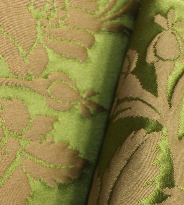 Tassinari & Chatel Couronne De Roses Vert Fabric Sample H0 00291532