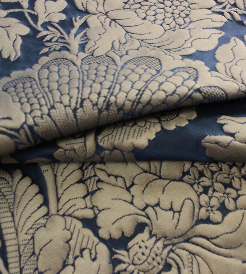 Tassinari & Chatel La Coquille Bleu Fabric H0 00011516