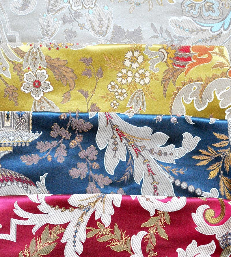 Tassinari & Chatel Verdi Lampas Rubis Fabric H0 00031683