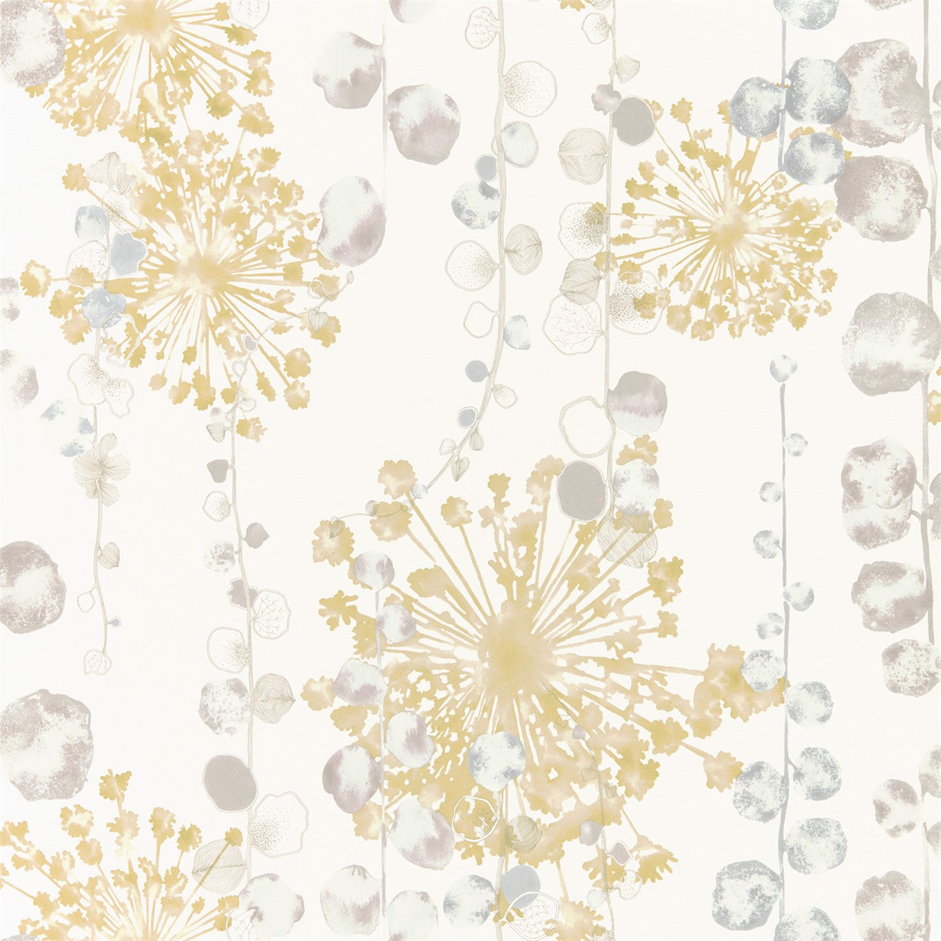 Harlequin Moku Ochre/Seaspray 111652 Wallpaper Sample HANZ111652