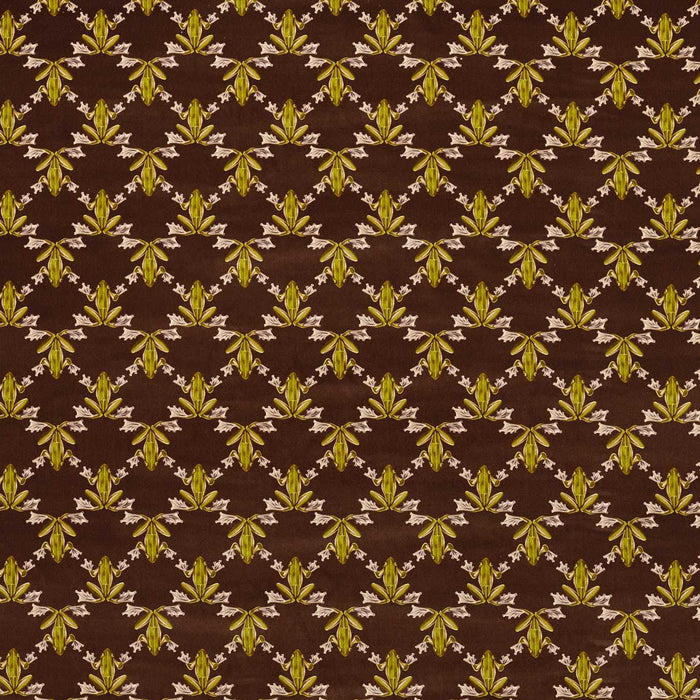 Harlequin Wood Frog Chocolate/Pistachio Fabric HC4F121162