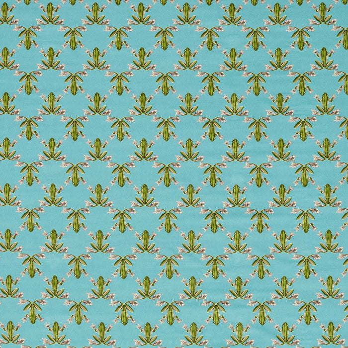 Harlequin Wood Frog Azul/Pistachio Fabric HC4F121163