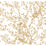 York Budding Branch Silhouette White & Gold Wallpaper HC7516