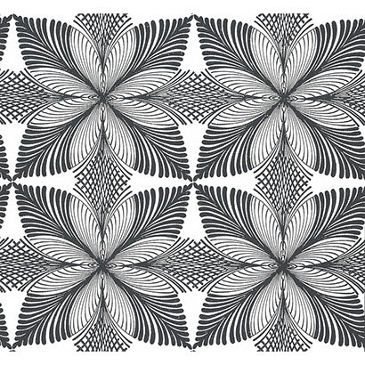 York Roulettes Cream & Black Wallpaper HC7542