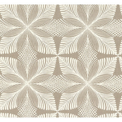 York Roulettes Tan Metallic Wallpaper HC7543