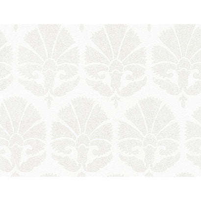 York Ottoman Fans Lily White & Cream Wallpaper HC7572