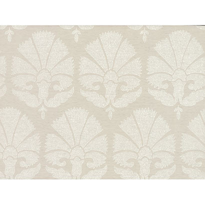 York Ottoman Fans Light Grey Wallpaper HC7576