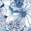 Seabrook Designs Ink Rose Celtic Blue Wallpaper Sample HG10102