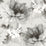 Seabrook Designs Watercolor Floral Ash & Metallic Silver Wallpaper Sample HG10308