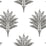 Seabrook Designs Sea Breeze Palm Charcoal Wallpaper HG10600