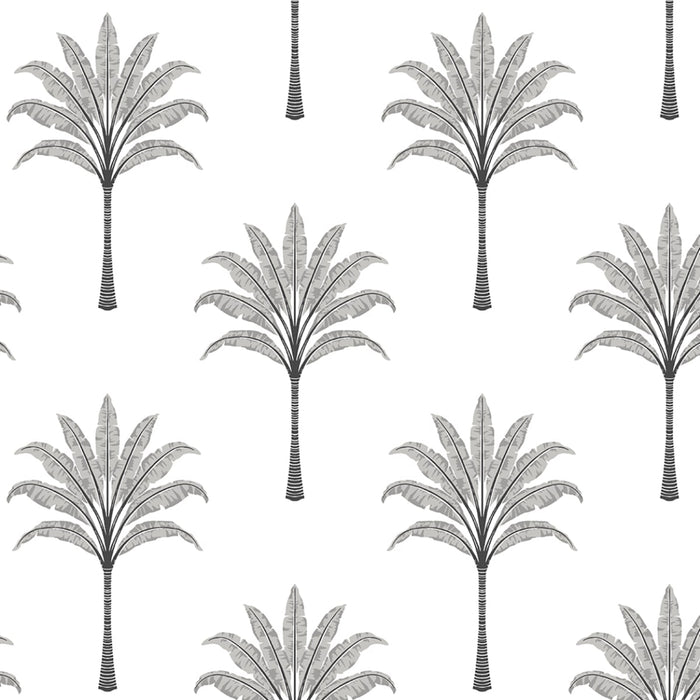 Seabrook Designs Montgomery Palm Harbor Grey Wallpaper HG10708