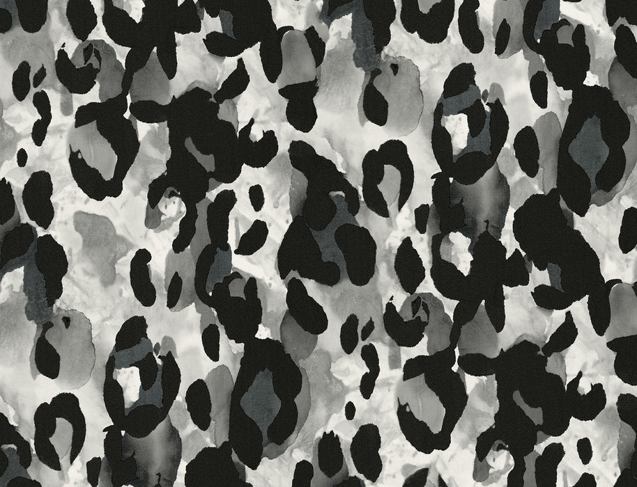 Seabrook Designs Leopard Print Anchored Grey Wallpaper HG11400