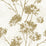 Seabrook Designs Dandelion Floral Metallic Gold Wallpaper HG12105