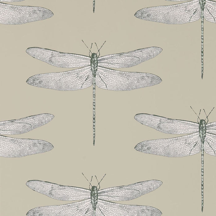 Harlequin Demoiselle Jute/Slate 111241 Wallpaper Sample HGAT111241