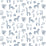 Harlequin Funky Jungle Navy 112630 Wallpaper Sample HLTF112630