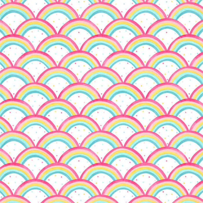 Harlequin Rainbow Brights Cherry/Blossom/Pineapple/Sky 112645 Wallpaper Sample HLTF112645