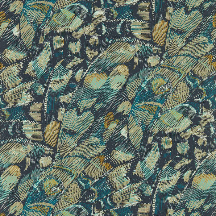 Harlequin Lamina Ink/Marine 112167 Wallpaper Sample HM6W112167