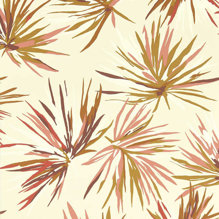 Harlequin Aucuba Gold/Rosewood/Parchment 112745 Wallpaper Sample HM7W112745