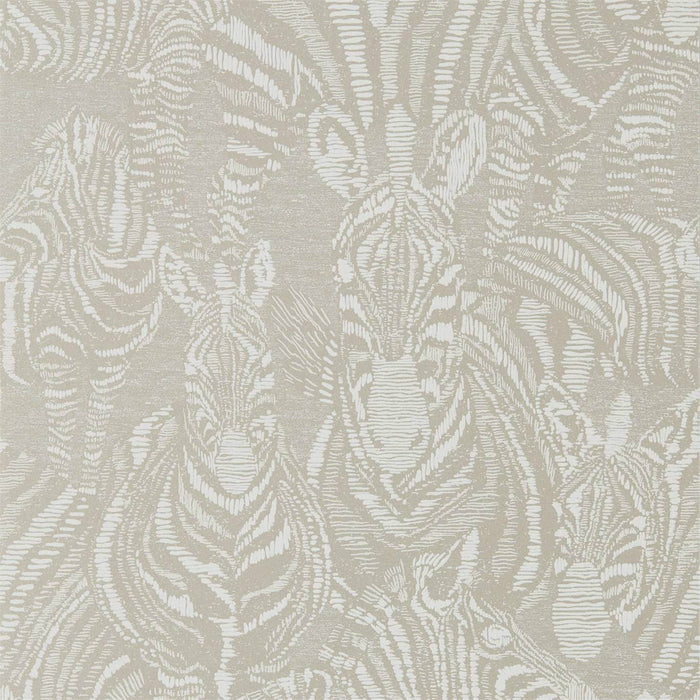 Harlequin Nirmala Platinum/Chalk 112241 Wallpaper Sample HMIW112241