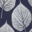 Harlequin Leaf Indigo/ Chalk 110371 Wallpaper Sample HMOT110371