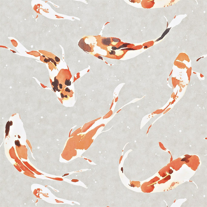 Harlequin Koi Paprika 110903 Wallpaper Sample HMOW110903