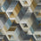 Harlequin Arccos Ochre/Steel 111971 Wallpaper Sample HMWF111971