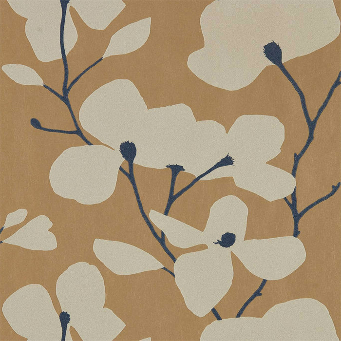 Harlequin Kienze Shimmer Antique Gold/Ink 111972 Wallpaper Sample HMWF111972