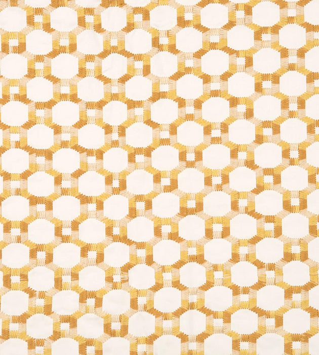 Hinson Island Trellis Yellow Fabric HN 000242014