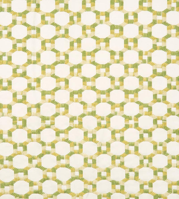 Hinson Island Trellis Green Fabric Sample HN 000542014