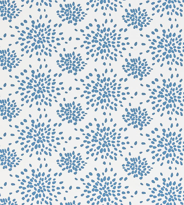 Hinson Fireworks Cotton Print Delphinium Fabric HN 00BDF1020