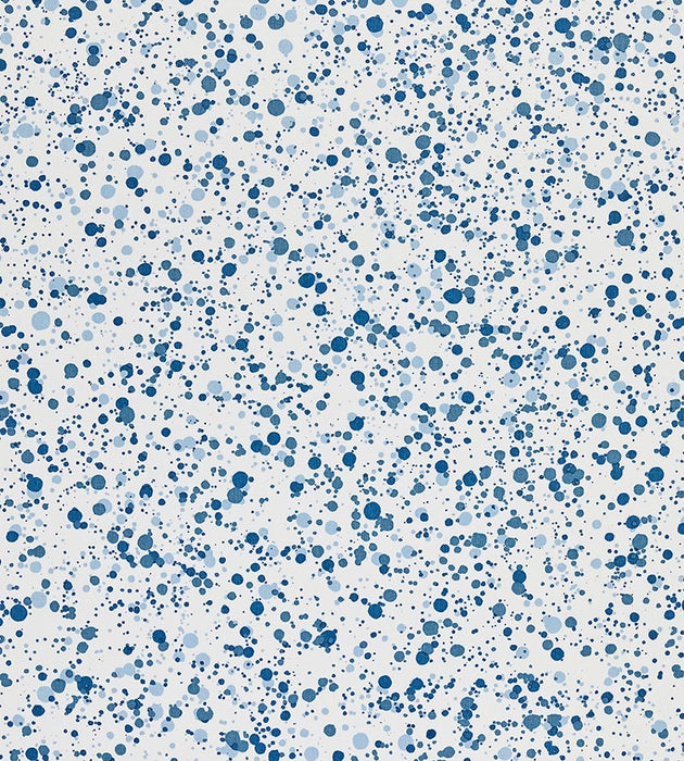 Hinson Spatter Cotton Print Ocean Blue Fabric HN 00BKF0153