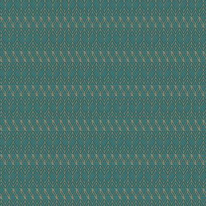 York Art Deco Geometric Green Wallpaper HO3349