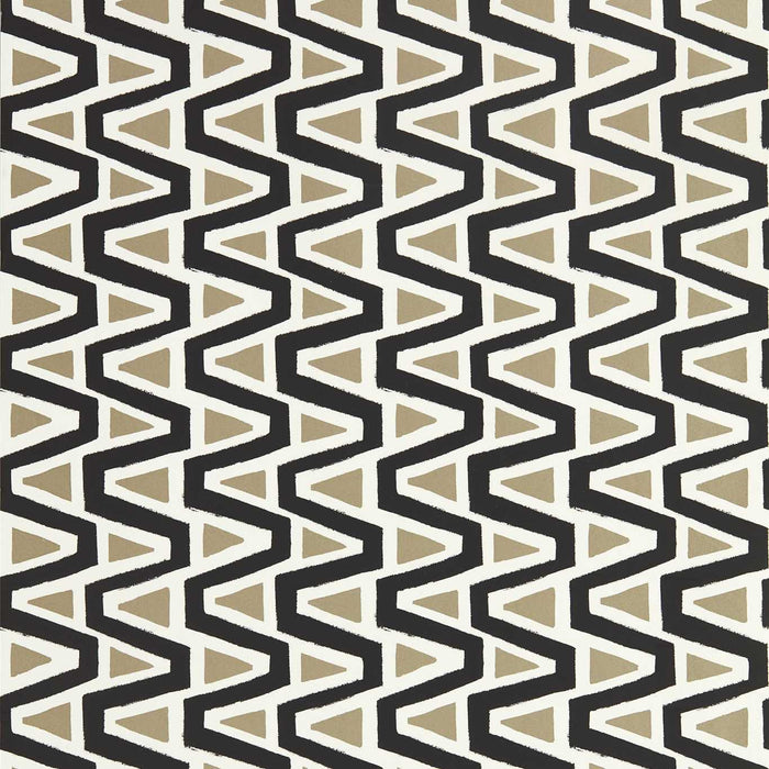 Harlequin Perception Black Earth/Gilver/New Beginnings 112834 Wallpaper Sample HQN2112834