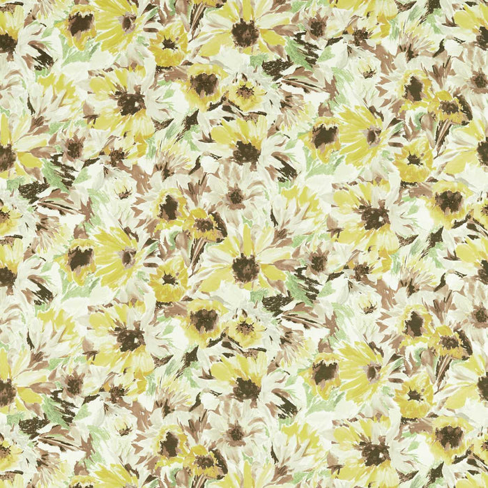 Harlequin Helianthus Sunflower/Grass/Awakening 121073 Fabric Sample HQN2121073