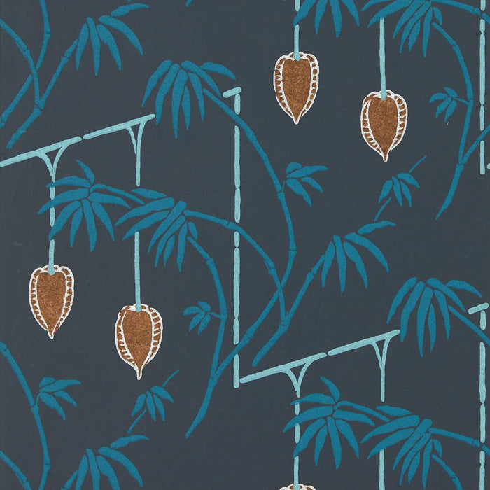 Harlequin Kimiko Japanese Ink/Copper Wallpaper Sample HQN3112940