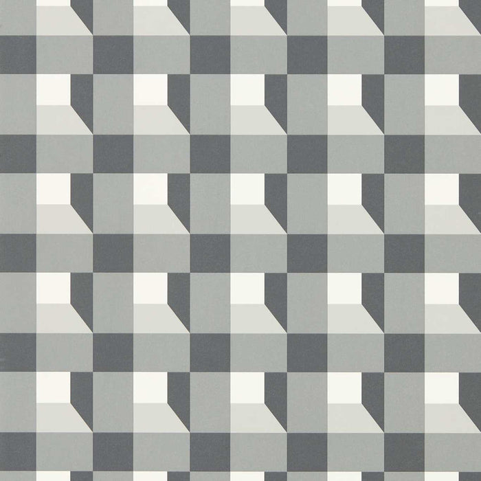 Harlequin Blocks Black Earth/Sketched/Diffused Light Wallpaper HQN3112943