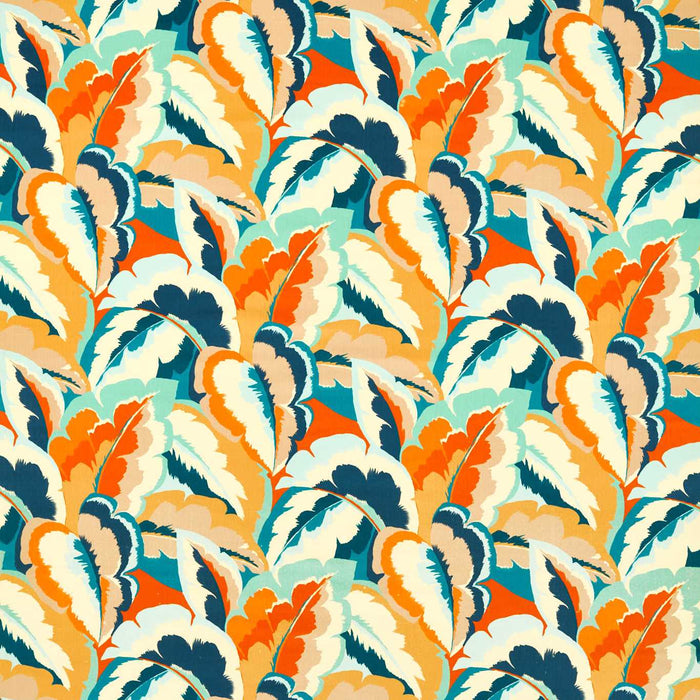 Harlequin Calathea Azul/Onsen/French Ochre/Paprika Velvet Fabric HQN3121138