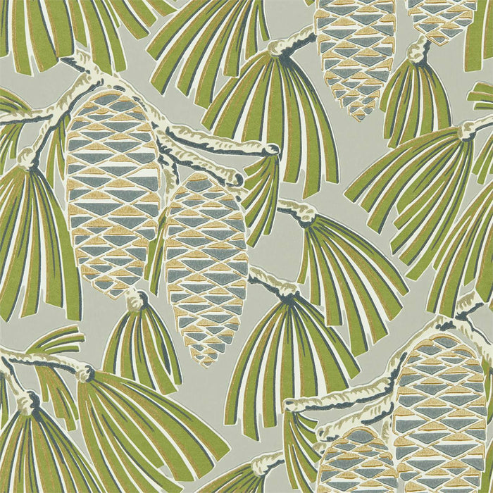 Harlequin Foxley Fern Stone 112126 Wallpaper Sample HSAW112126