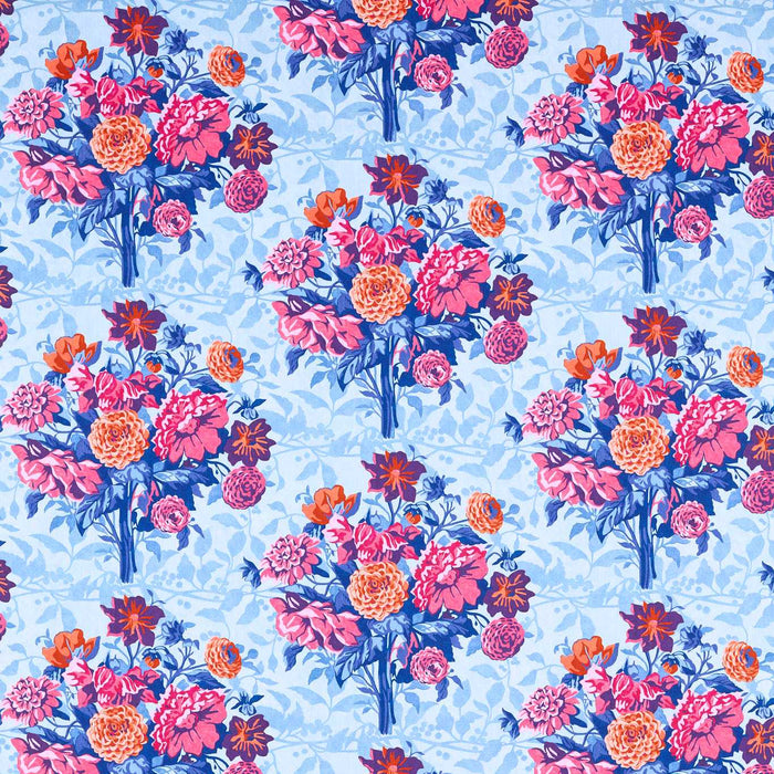 Harlequin Dahlia Bunch Lapis/Carnelian/Spinel Fabric HSRF121172