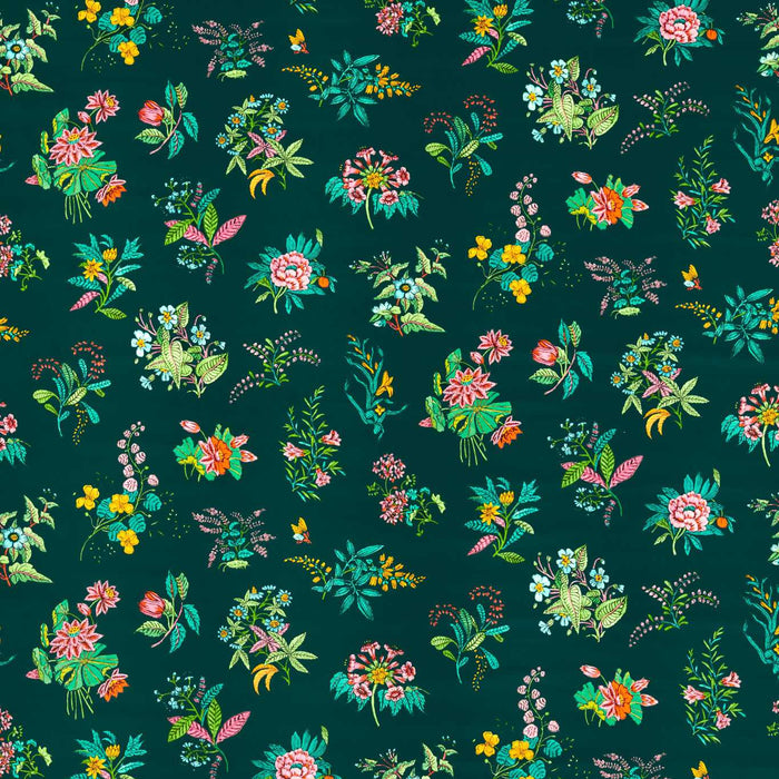 Harlequin Woodland Floral Jade/Malachite/Rose Quartz Fabric Sample HSRF121175