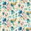 Harlequin Wonderland Floral Lapis/Emerald/Carnelian Fabric HSRF121179