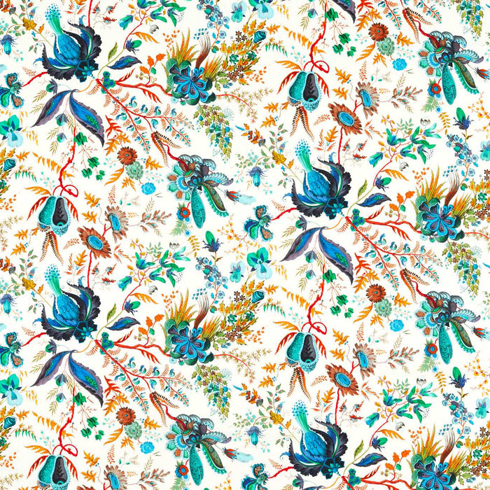 Harlequin Wonderland Floral Lapis/Emerald/Carnelian Fabric HSRF121179