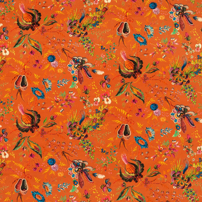 Harlequin Wonderland Floral Amber/Lapis/Ruby Fabric Sample HSRF121180