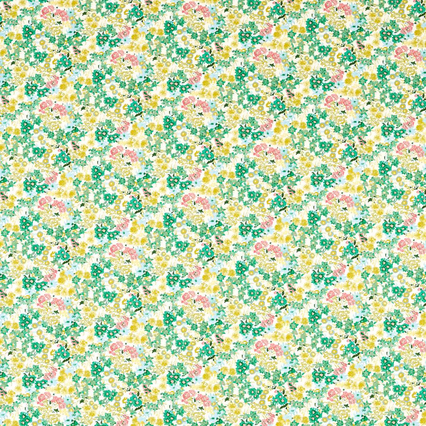 Harlequin Wildflower Meadow Rose/Emerald/Peridot Fabric Sample HSRF121185