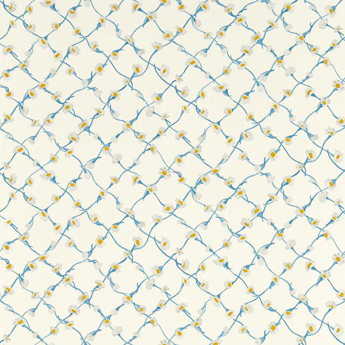 Harlequin Daisy Trellis Lapis/Pearl Wallpaper Sample HSRW113044